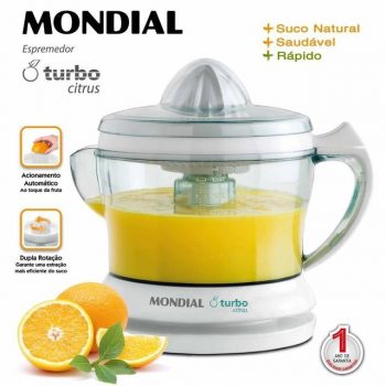 Espremedor de Frutas Mondial E-01 Elétrico - 25W Branco