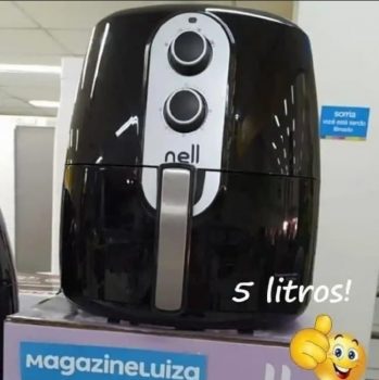 Fritadeira Elétrica sem Óleo/Air Fryer Nell - Grand Família Preto 5L