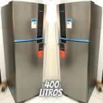 Geladeira Brastemp Frost Free Duplex 400 litros cor Inox com Freeze Control - BRM54HK