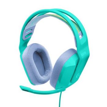 Headset Gamer Logitech G335, 3.5mm para PC/PlayStation/Xbox/Switch/Mobile, Driver 40mm, Arco Ajustável, Verde - 981-001023