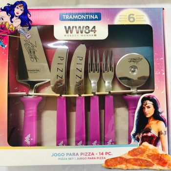 Jogo Para Pizza Tramontina Mulher Maravilha 1984 14 Pçs Inox