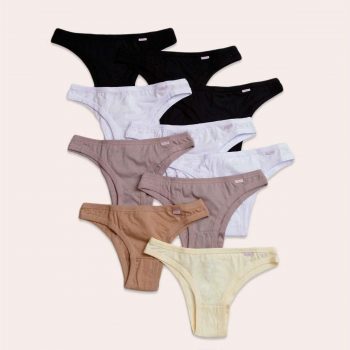 Kit 10 Calcinhas Feminina Biquíni Algodão Moderna