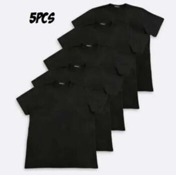 Kit 5 Camisetas Masculinas Básicas Manga Curta - DOOPLEX
