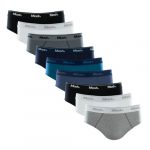 Kit Com 9 Cuecas Slip Algodão Cotton Mash