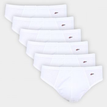Kit Cueca Slip Zorba Lisas Com 6 Peças