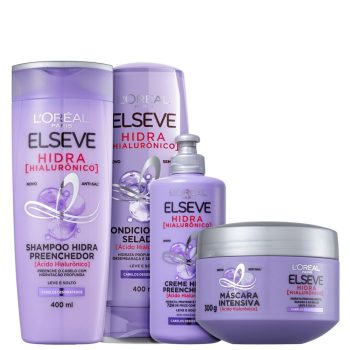 Kit Elseve L'Oréal Paris Hidra Hialurônico Preenchedor  4 Produtos