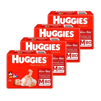 Kit Fraldas Huggies Turma da Mônica Supreme Care