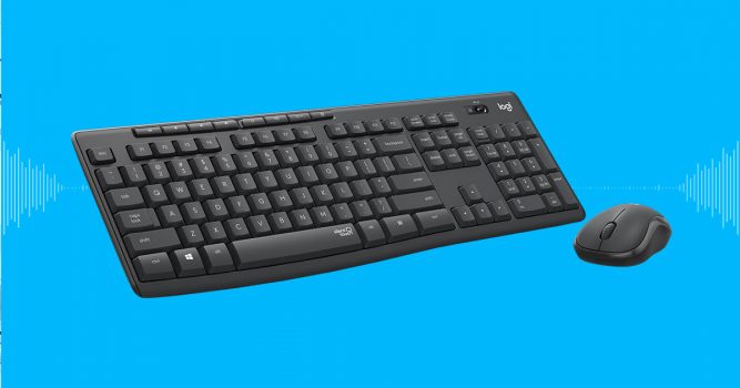 Kit Teclado e Mouse sem Fio Logitech MK295 Silent