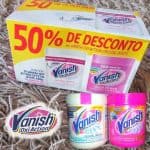 Kit Tira Manchas em Pó Vanish Oxi Action com 1 Rosa 450g e 1 Branco 450g