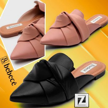 Mule Bebecê Nó Bico Fino Feminino