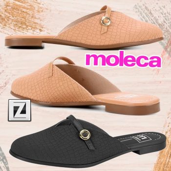 Mule Moleca Croco Bico Fino