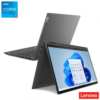 Notebook 2 em 1 Lenovo,Intel Core i5 1135G7,8GB,256GB SSD, Tela 14",Placa Vídeo Intel Iris Xe,IdeaPad Flex 5i-82LT0005BR