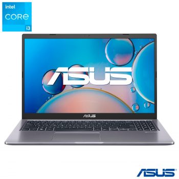 Notebook Asus, Intel Core i3 1115G4, 4GB, 256GB SSD, Windows 11, Tela NanoEdge 15,6", Cinza - X515EA-BR1275W