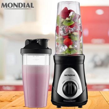 Personal Blender Mondial, 220V, Preto/Cinza - DG-01