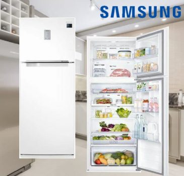 Geladeira/Refrigerador Samsung Frost Free Inverter - Duplex Branco 460L PowerVolt Evolution RT46