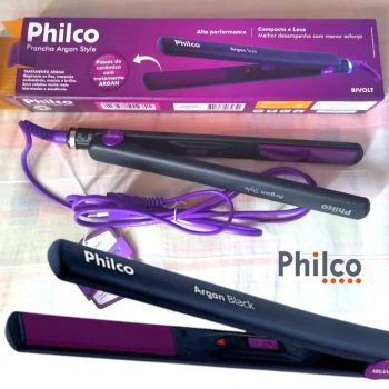 Prancha, Argan style, 30w, Preto, Bivolt, Philco