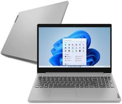 Notebook Lenovo Ultrafino IdeaPad 3i i7 8GB 256 GB SSD Placa de Vídeo Dedicada W11 15.6" 82BS000MBR, Prata