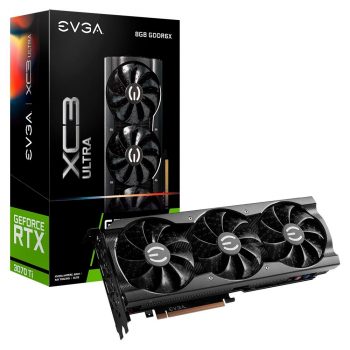 Placa de Vídeo EVGA GeForce RTX 3070 Ti XC3 Ultra Gaming, ARGB LED, 8GB GDDR6X, iCX3 Cooling, DLSS, Ray Tracing - 08G-P5-3785-KL