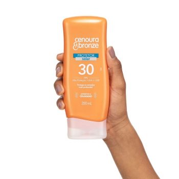 Protetor Solar Fps30 200ml, Cenoura e Bronze