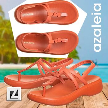 Sandália Azaléia Flatform Detalhes no Cabedal Feminina