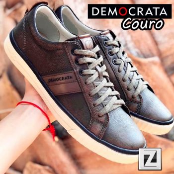 Sapatênis Couro Democrata Otto Masculino