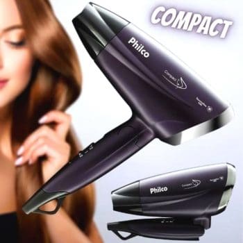 Secador de Cabelos Compact 2 Velocidades 1200W Philco