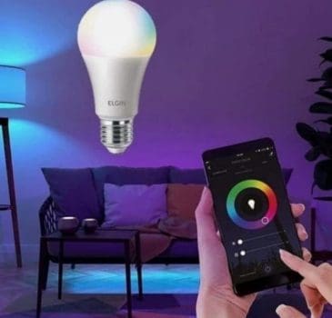Smart Lâmpada Led Colors, 10w Bivolt Wi-FI - Elgin, compatível com Alexa