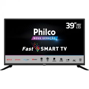 Smart Tv Led 39" Hd Philco Ptv39g60s Processador Quad Core Gpu Triple Core Hdr Mídia Cast Wi-Fi 2 Hdmi 1 Usb