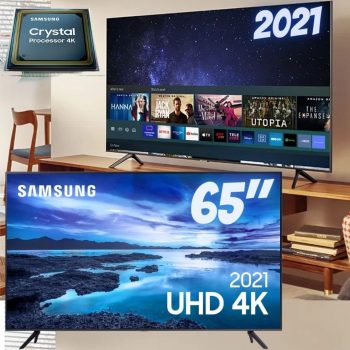 Smart TV LED 65” Samsung Crystal processor 4K 3HDMI 1USB Wifi Bluetooth