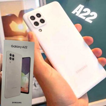 Samsung Galaxy A22, com Tela de 6,4", 4G, 128 GB e Câmera de 48MP + 8MP + 2MP + 2MP
