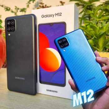 Smartphone Samsung Galaxy M12 64GB, 4GB RAM, Octa-Core, Câmera Quádrupla, 5000mAh