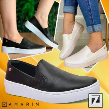 Tênis Slip On Ramarim Liso Feminino