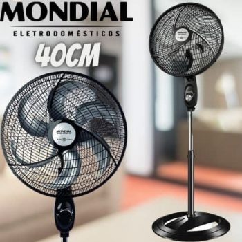Ventilador Coluna 127V, 40cm, 6 pás, Super Power - VSP-40C-B, MONDIAL