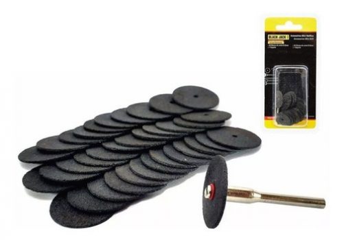 Jogo de 37 Acessórios para Mini Retifica Discos de Corte, Black Jack WS37002