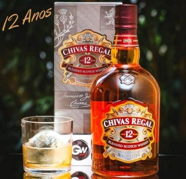 Whisky Chivas Regal 12 anos, 750 ml, Dourado