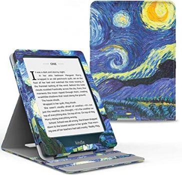 Capa Novo Kindle Paperwhite 11a geração 2021 - WB Silicone Flexível e Sensor Magnético- Vertical Van Gogh