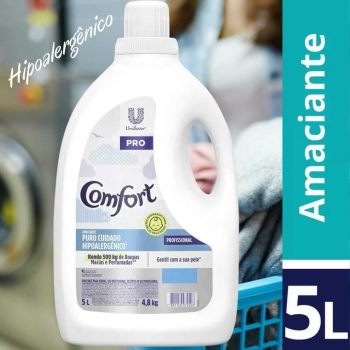 Amaciante Comfort Pro Diluído Puro Cuidado 5L - 2 Unidades