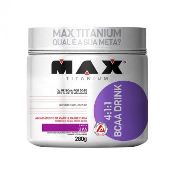 BCAA 4: 1: 1 - 280g Drink Uva - Max Titanium