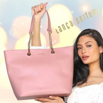 Bolsa Lança Perfume Corrente Rosa