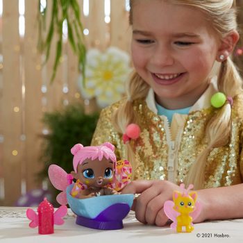 Boneca Baby Alive Glo Pixies Minis, Boneca de 9,5 cm que Brilha no Escuro - Bubble Sunny - F2597 - Hasbro