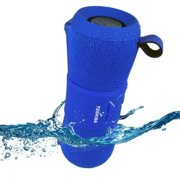 Caixa de Som Portátil Toshiba, Bluetooth, 12W RMS, Azul - TY-WSP200L