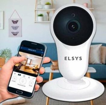 Câmera de Segurança Wi-Fi HD ESC-WY3, Elsys, Branca