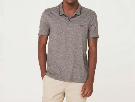 Camisa Polo Básica Masculina Em Malha Texturizada