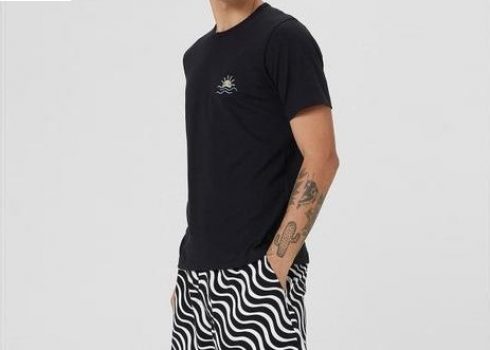 Camiseta Masculina Estampada Slim - hering