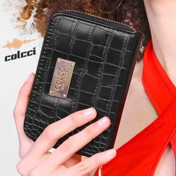 Carteira Colcci Croco Preta