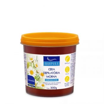 Cera Depilatória Morna Algas Nupill 600g, Nupill, Ambar