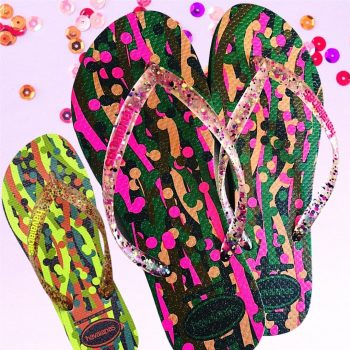 Chinelo Havaianas Slim Confete adulto-unissex