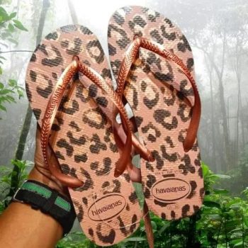 Chinelo Slim Animals, Havaianas, Feminino