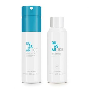 Combo Quasar Ice: Body Spray 100ml + Refil Body Spray 100ml