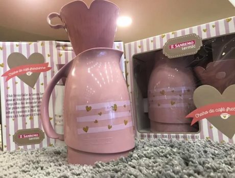 Conjunto Bule Térmico de 700mL com Suporte para Filtro de Café TAM 102, linha Cuidar da Sanremo